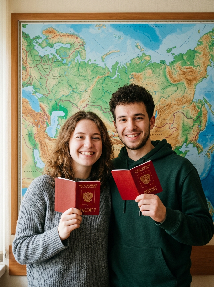 Клиенты Visa Center с паспортами
